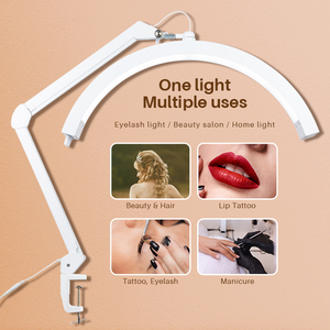Hoge kwaliteit nagelbureaulamp wimperslamp make-up spa beautysalon <span class=keywords><strong>lamp</strong></span> bureau wimperslamp halve maan <span class=keywords><strong>lamp</strong></span> met dimfunctie - Product Image 2