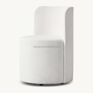 Sassanid OEM moderno contemporáneo francés Art Deco comedor Reynaux curva tela Silla de comedor - Product Image 5