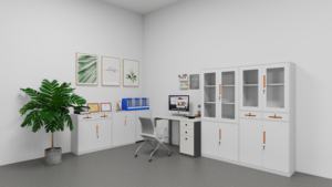 Jslocker מפעל הסיטונאי יין תצוגה ארון מטבח הרצפה עד התקרה זכוכית booking מרובה תפקודי - Product Image 3