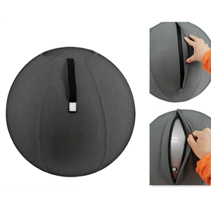 Tùy Chỉnh Đen 55 Cm 65 Cm 75 Cm Cơ Thể Tập Thể Dục Cân Bằng Mịn Kéo Dài Yoga Bóng Bìa Với Xử Lý - Product Image 2