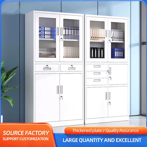 Gabinete de Almacenamiento Metálico Moderno con Estantes Ajustables y Cerradura - Multiusos <span class=keywords><strong>para</strong></span> Oficinas, Cocinas, Hoteles, Dormitorios, Oficinas en Casa, Gimnasios - Product Image 2