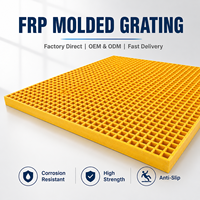 Panneau de grille en PRV moulé par compression sur mesure OEM, antidérapant, pour applications énergétiques, découpe sur mesure, trous percés, impression de logo, direct usine