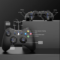 Mando con cable para Xbox 360, controlador de juego para 360/360 Silm con vibración Dual, Compatible con PS3/Android y PC Windows