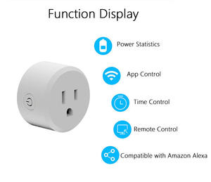 Prise intelligente Wi-Fi Tuya Matter US 10A avec minuterie, programmation, télécommande et contrôle vocal - Product Image 4