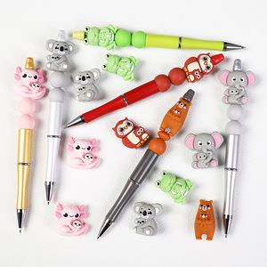 New Silicone Cartoon 3D Beads Cute Animal Mom 3D Beaded Jewelry DIY Accessories Bulk Pack - Product Image 6