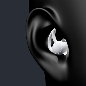 Bouchons d'oreilles anti-bruit en silicone, protection pour le sommeil, réduction du bruit en dortoir, lavables A8 - Product Image 3