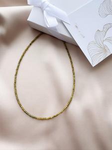 Collana di piccole perle da donna di <span class=keywords><strong>Malachite</strong></span> naturale gemma con perline e girocollo minimalista gioiello di equilibrio di cristallo impermeabile - Product Image 5