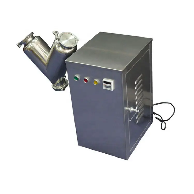Laboratuvar kullanımı CE formu E sertifikası ile 50 kg kuru toz karıştırma makinesi v mikser