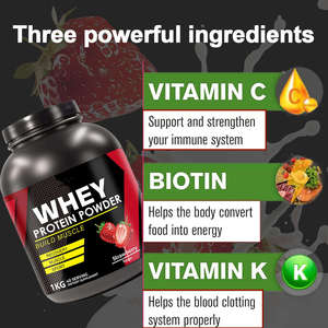 OEM 乳清蛋白肌酸一水合物增肌剂锻炼前补充剂 <span class=keywords><strong>BCAA</strong></span> 增肌增重健身乳清蛋白粉补充剂 - Product Image 5