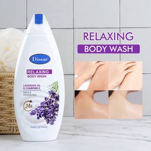 Gel douche relaxant à l'huile de lavande et à la camomille Disaar, apaise la peau, hydrate, <span class=keywords><strong>parfum</strong></span> pour femmes et hommes, gel douche en vrac - Product Image 5