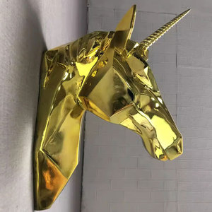 Statua da Parete 3D in Resina di Cavallo Volante Nero a Grandezza Naturale, Scultura da Appendere per Laurea, Prezzi all'Ingrosso di Fabbrica - Product Image 3