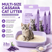 Litière pour chat biodégradable et écologique, à base de plantes, sans poussière, à agglomération rapide, hautement absorbante, contrôle efficace des odeurs, non collante
