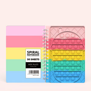 Cartoon Shaped Pops up Notebooks Pops Bubbles Notebook Push It Stress Relief Fidgets Sensory <b>Note</b> <b>Book</b> - Product Image 2