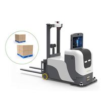 Robot Penumpuk Bergerak Tanpa Awak 1.5 T AGV Penumpuk Elektrik