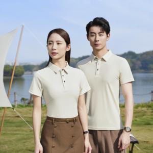 Polo personalizado en blanco de tela diferente, camiseta Polo unisex - Product Image 3