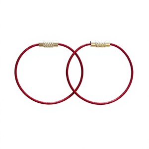 YIWANG Diseño de moda Cable de avión Llavero de alambre Cable de alambre de acero inoxidable Llavero - Product Image 1