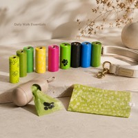 Bolsas Biodegradables Ecológicas para Excremento de Perro, 32x22cm, a Prueba de Fugas, de Poliéster con Aroma Floral, Control de Olores, Color y Logotipo Personalizables, para Exteriores