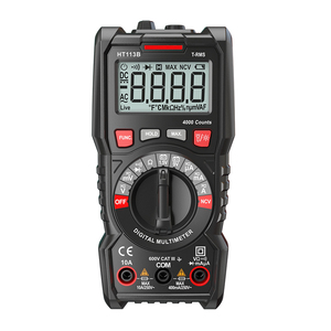 Multimètre numérique professionnel portable Habotest HT113B AC/DC avec mesure de tension et de courant, 4000 points de lecture, True RMS, capacitance et autorange - Product Image 1