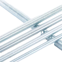 Manufacturers 1000mm 2000mm 3000mm Long Full Threaded Rods Galvanized 6 Threads Rod 20cm Steel Threaded Rod Zinc Plated HDG Stud