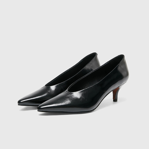 <span class=keywords><strong>Scarpe</strong></span> Classiche da Donna con <span class=keywords><strong>Tacco</strong></span> <span class=keywords><strong>Basso</strong></span>, Punta Affusolata, in Pelle di Cavallo, Rosse per Matrimonio - Product Image 3