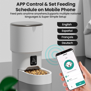 Distributore Automatico di Cibo per Animali Domestici Premium, Grande Capacità, Facile da Lavare, Controllo Remoto WiFi e App, Alimentazione Quantitativa Programmabile, Anti-Intasamento, per Negozi di Animali - Product Image 5