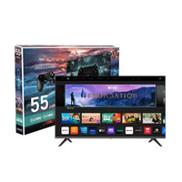 Televisor Inteligente Android de 32 43 50 55 Pulgadas, 4K UHD, WiFi, LED, para el Mercado de Marruecos y Europa, Precio al por Mayor, Proveedor de Fábrica OEM ODM