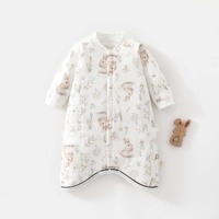 Lot de 2 gigoteuses pour bébé |   Couverture portable rembourrée en coton 40g avec boutons-pression |   Imprimé Dauphin et Lapin |   Automne Hiver