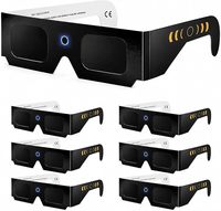 Lunettes d'éclipse solaire certifiées ISO 12312-2 et CE, visionneuse solaire sécurisée pour adultes et enfants, montures en papier