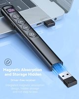 Vente flash - Télécommande de présentation sans fil RF 2,4 GHz avec pointeur laser rouge pour Mac/Win/Ordinateur/Ordinateur portable