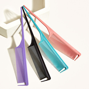Plastic <b>Hair</b> <b>Comb</b> Large Professional Salon Styling Tool Fine Toothed Pointed Tail - Product Image 5