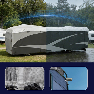 Housse de protection universelle pour <span class=keywords><strong>camping</strong></span>-<span class=keywords><strong>car</strong></span>, respirante, non tissée, imperméable, anti-poussière, anti-UV, pour caravane - Product Image 1