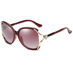 Gafas de Sol Extra Grandes de Moda 2026 para Mujer, Montura Roja con Protección UV400 y <span class=keywords><strong>Lentes</strong></span> Polarizadas - Product Image 5