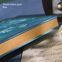 Carnet à couverture rigide imprimé Van Gogh, format A5, style rétro européen, pages intérieures épaisses, cadeau haut de gamme pour étudiants, organisateur, planificateur