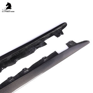 Gonna laterale in fibra di carbonio accordatura prestazioni leggero aggiornamento aerodinamico accessori sportivi per Toyota Supra A90 <span class=keywords><strong>2019</strong></span> + - Product Image 6