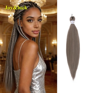 <span class=keywords><strong>Capelli</strong></span> Sintetici Pre-Intrecciati EZ all'Ingrosso, Morbidi e Effetto Yaki per Donne, Trecce all'Uncinetto, Pacchetto di <span class=keywords><strong>Capelli</strong></span> per Intrecciare, Estensioni EZ - Product Image 1