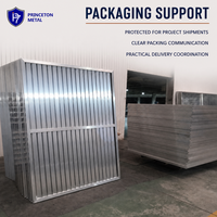 Panneau de clôture en aluminium à persiennes PRINCETON METAL, écran de séparation à lattes sur mesure, ventilation, écologique, pour extérieur
