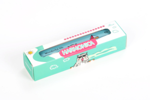 Armónica de Doble Fila de Madera Estilo Dibujos Animados, 16 Orificios, 64 Tonos, <span class=keywords><strong>Escala</strong></span> Do Mayor, Modelo Educativo Musical para Niños DF16W-1 - Product Image 2