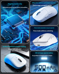 เมาส์บลูทูธคู่ <span class=keywords><strong>5.1</strong></span> 2.4 GHz เมาส์ไร้สายแบบชาร์จได้ เมาส์ไร้สายแบบเงียบ ทริโหมด - Product Image 2