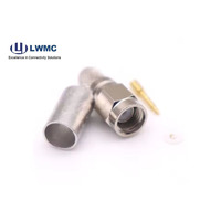 Conector recto coaxial RF, crimpado SMA macho/hembra para cable LMR240/RG8 MiNi