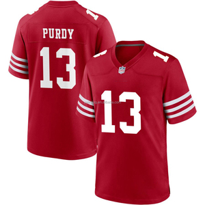 Camisetas de Fútbol Americano Personalizadas de los San Francisco 49ers 2024 para Hombre, Uniformes Deportivos Bordados con Logos - Product Image 2