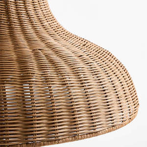 Lampadaire en marbre Aphra, style nordique moderne, pour villa, hôtel, resort, en rotin et marbre naturel, LED E26, vente en gros d'usine, export - Product Image 3