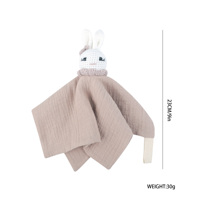 Couverture en coton 100% pour bébé, super douce, peluche, jouet lapin, couverture pour bébé avec jouets animaux, ensemble doux pour la peau pour bébés