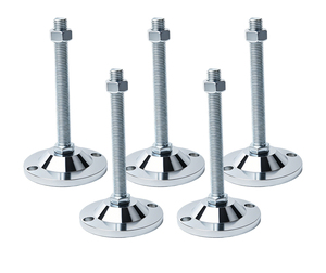Pieds de nivellement robustes HYCNC à absorption des chocs, jaunes et verts, en fonte, M16 M20 M24 M30, plusieurs tailles D80 D100 D150 - Product Image 5