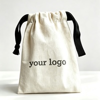 Sac de rangement en coton et lin avec cordon de serrage, personnalisable avec logo, pour bijoux et grains de café, vente en gros