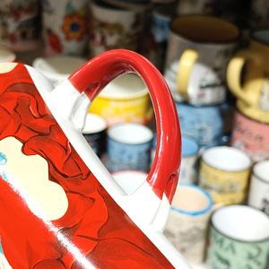 Tazza da caffè in ceramica personalizzata con cucchiaio per danza Flamenco Art Design unico Souvenir tazza regalo per la decorazione dell'home Office - Product Image 5