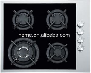 CE Certified 4-Burner Gas <b>Stove</b> with Built-In Glass for Gas Power Source for Household Use-Model PGR6041G-GCBI1 - Product Image 3