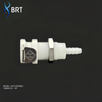 Raccord rapide POM pour tuyau, connecteur de tube 1/4" 1/8" 3/16", raccord en ligne à filetage mâle en acétal BRT