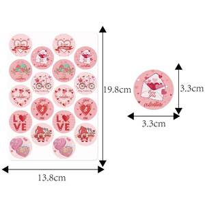 Autocollants et <span class=keywords><strong>étiquettes</strong></span> de décoration pour fête de la Saint-Valentin, pour cartes d'invitation, mariage romantique, anniversaire, fournitures de célébration - Product Image 5