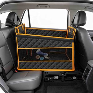 Asiento de coche para perros, protector de asiento grande para mascotas, extensor de asiento trasero para mascotas, almohadilla de asiento de coche para cachorros con base rígida, asientos elevadores para perros en el coche - Product Image 5