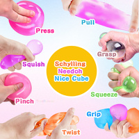 Jouet anti-stress en forme de cube de glace rectangulaire souple en TPR PU, OEM ODM, couleur, forme et logo personnalisés pour enfants et adultes